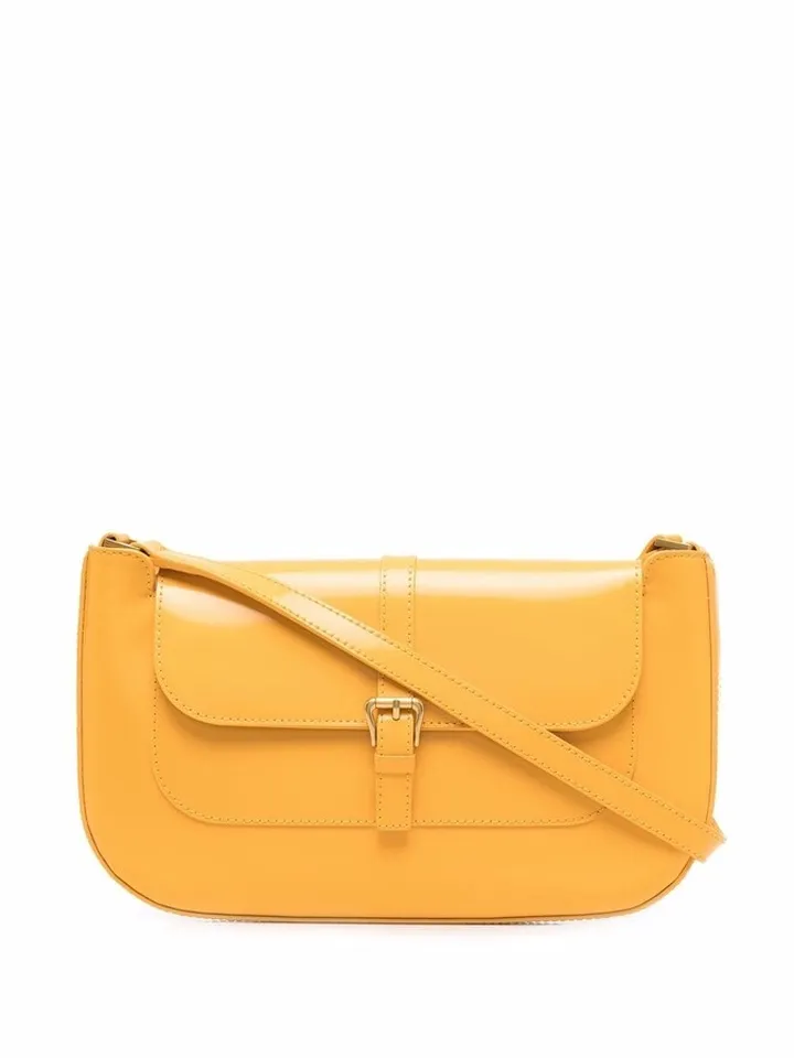 Buckle-Fastening Shoulder Bag