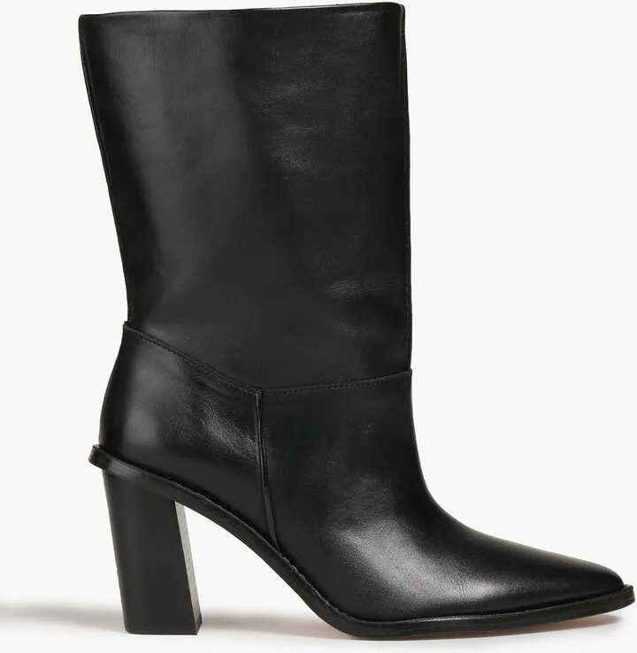 Leather ankle boots