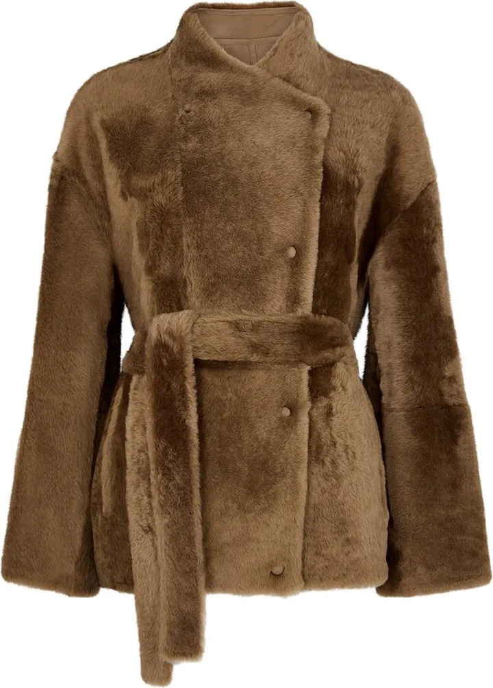 Yves Salomon Belted Fur Coat