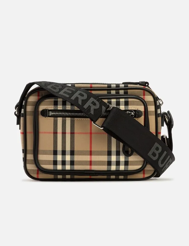 Vintage Check and Leather Crossbody Bag