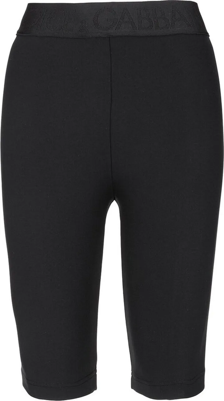 Dolce & Gabbana Logo Waistband Stretched Bike Shorts