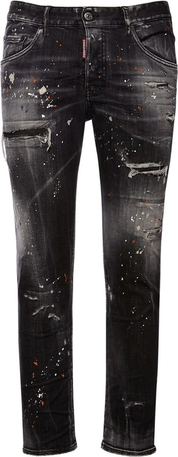 Skater stretch black denim jeans
