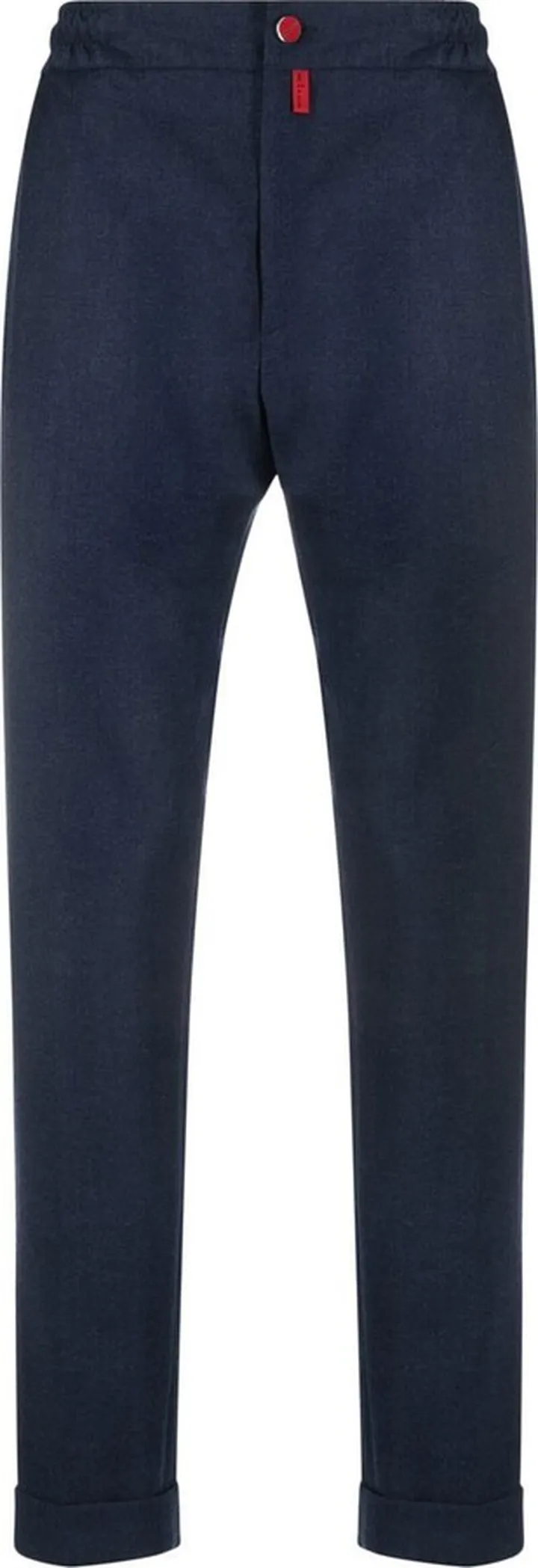Elasticated Straight-Leg Trousers
