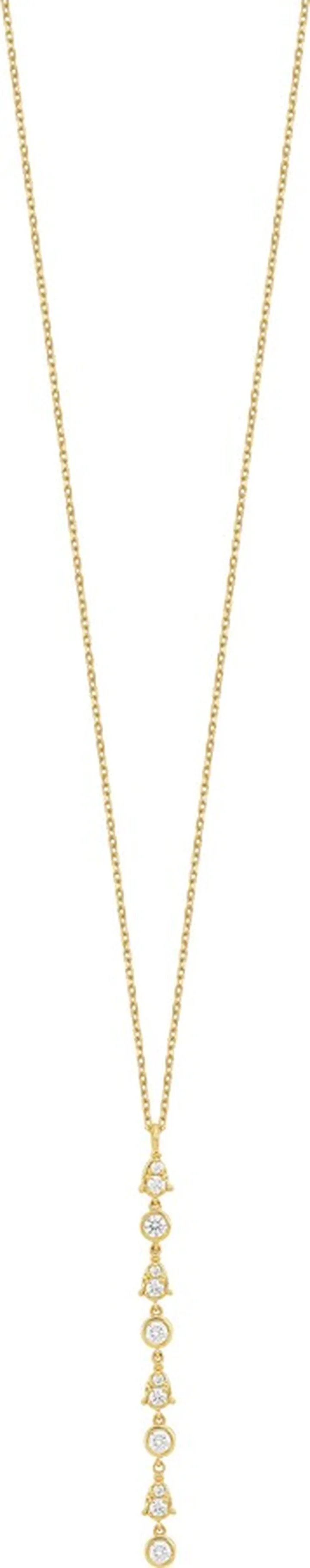 Maya Diamond Linear Drop Necklace