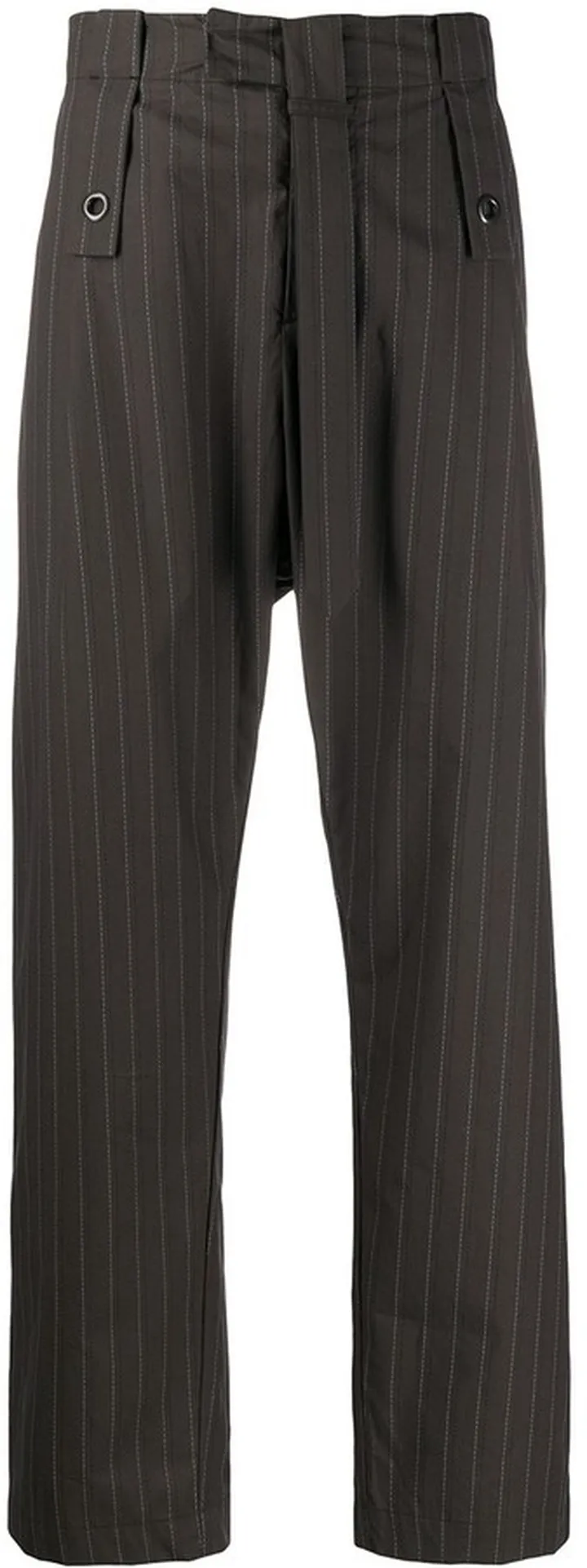 Striped Straight-Leg Trousers