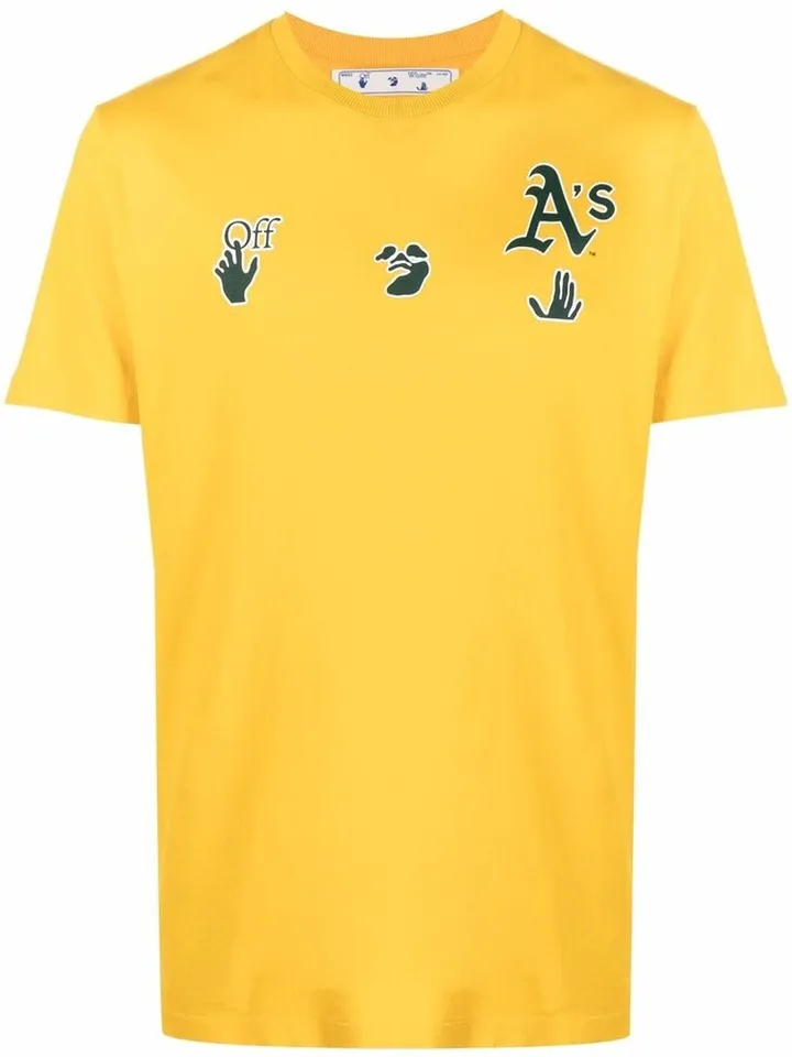 X MBL Oakland Athletics logo-print T-shirt
