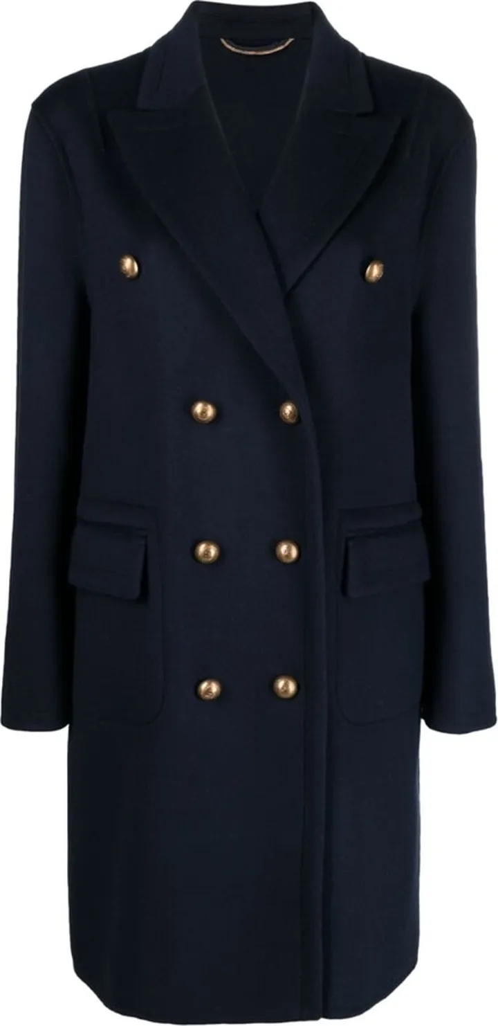 Double-Breasted Wool Coat