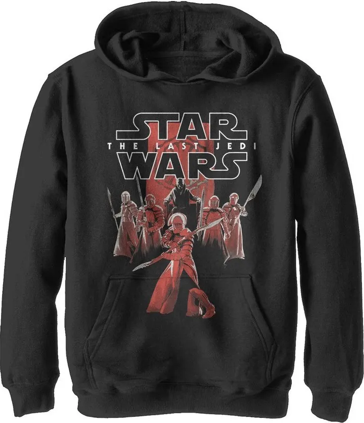 Boy's Star Wars The Last Jedi Supreme Leader Snoke Pull Over Hoodie - Black - Medium