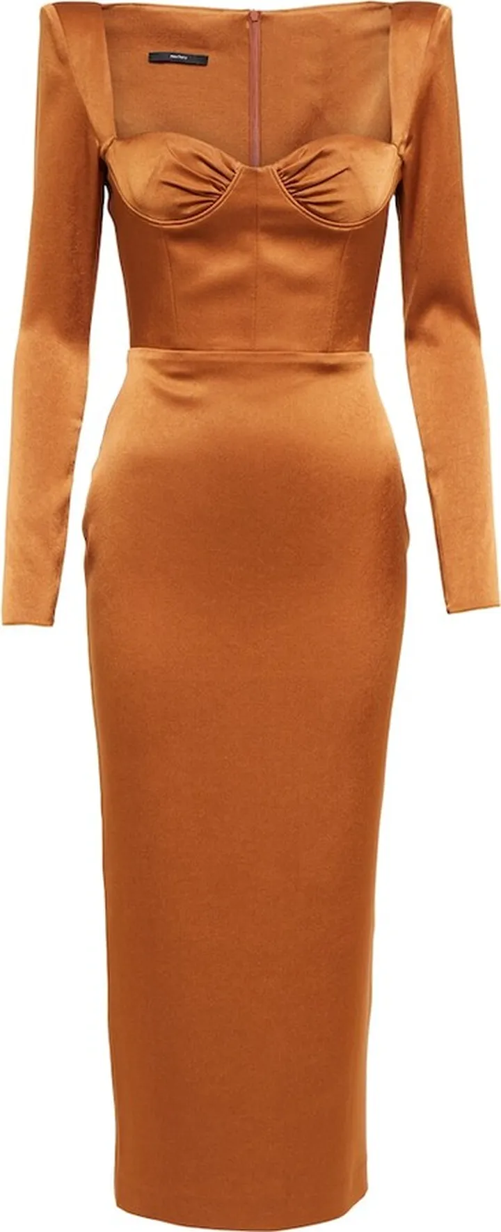 Wilde satin crepe midi dress