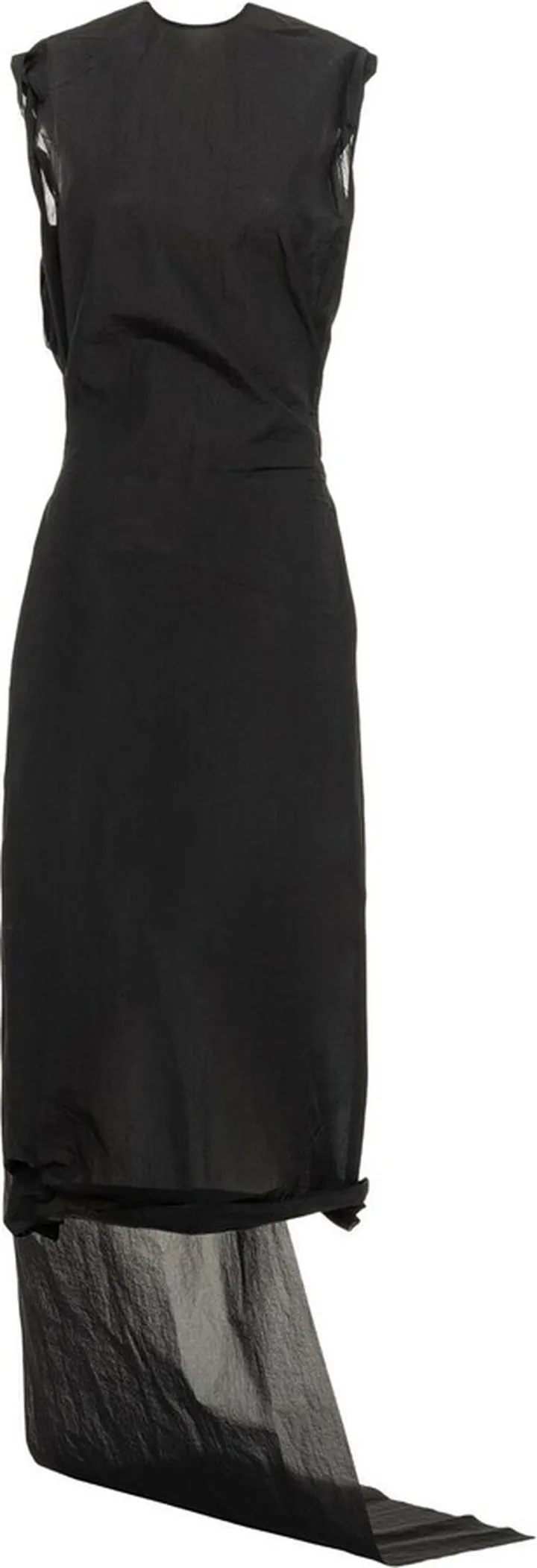 Drape-Detail Midi Dress