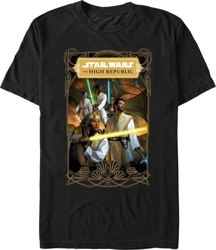 Men's Star Wars The High Republic The Fallen Star Cover T-Shirt - Black - Small