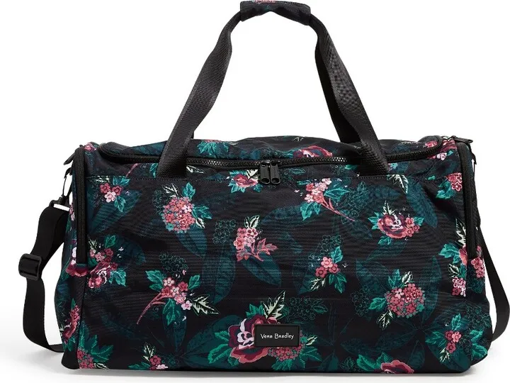 Vera Bradley Women's Recycled Travel Duffel Bag Rose Foliage