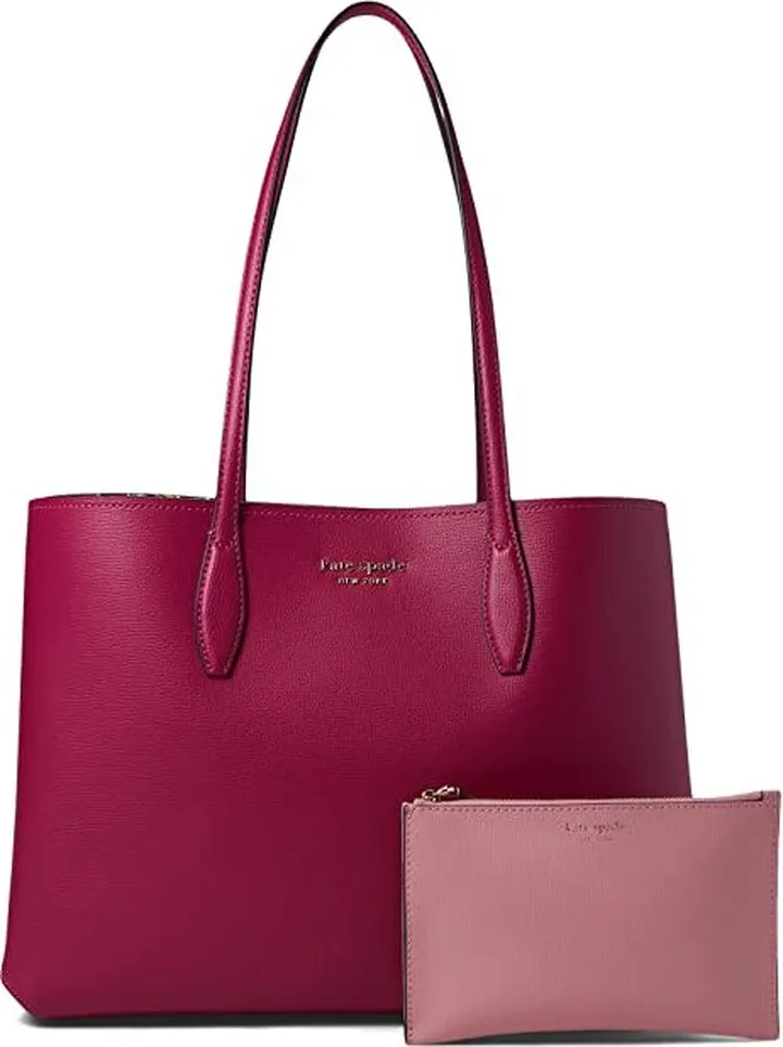 Kate Spade New York All Day Festive Candies Interior Pop Large Tote (Plum Liqueur) Handbags