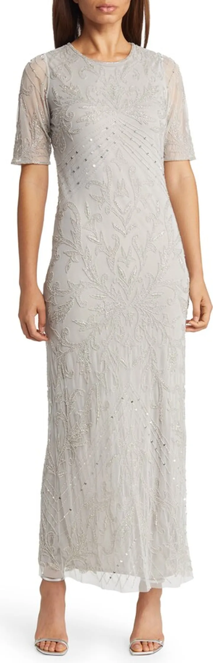 Embellished Chiffon Gown