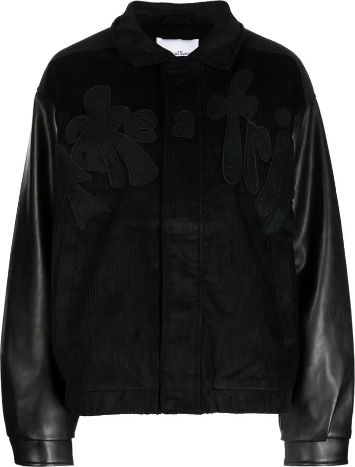 Spread-Collar Bomber Jacket