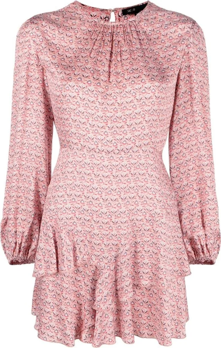 Floral-Print Mini Dress