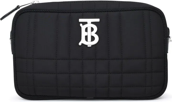Burberry Lola Logo Plaque Quilted Camera Bag