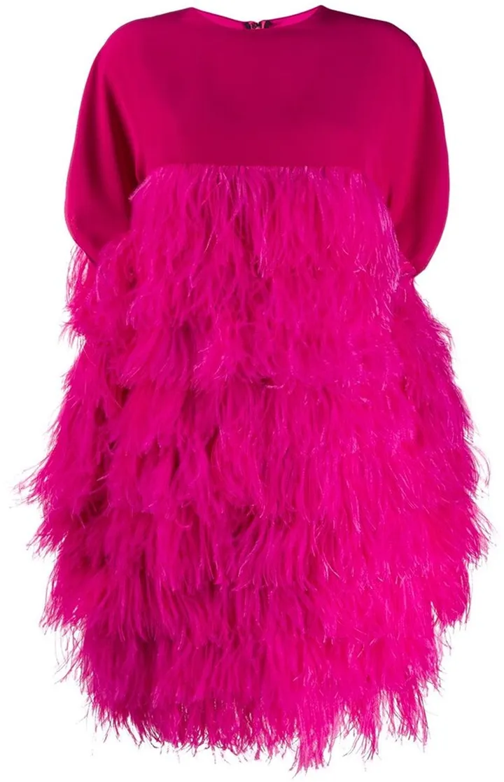 Short Feather Dress