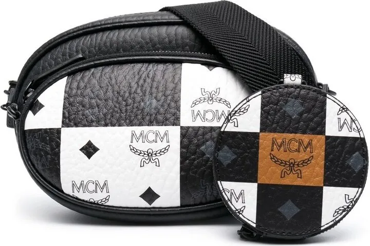 Small Aren Checkerboard Logo crossbody bag