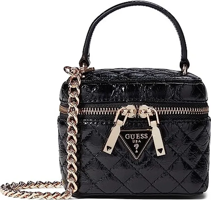GUESS Spark Mini Cannister (Black) Handbags