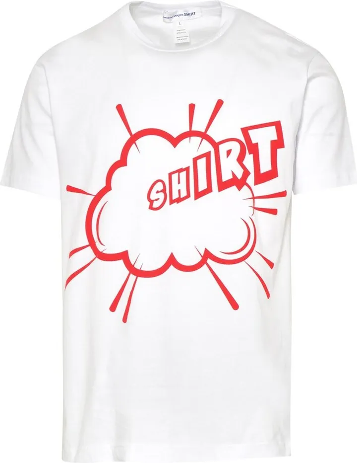 Comme des Garçons Shirt Graphic Printed Crewneck T-Shirt