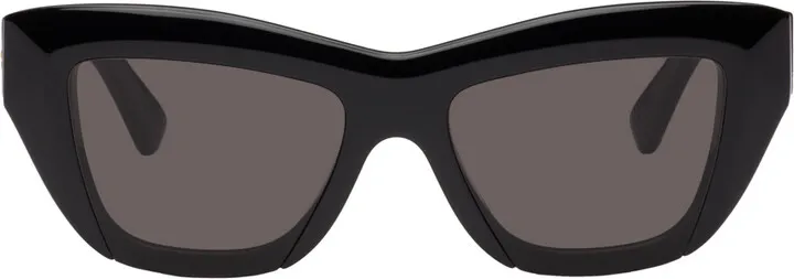 Bottega Veneta Black Cat-Eye Sunglasses