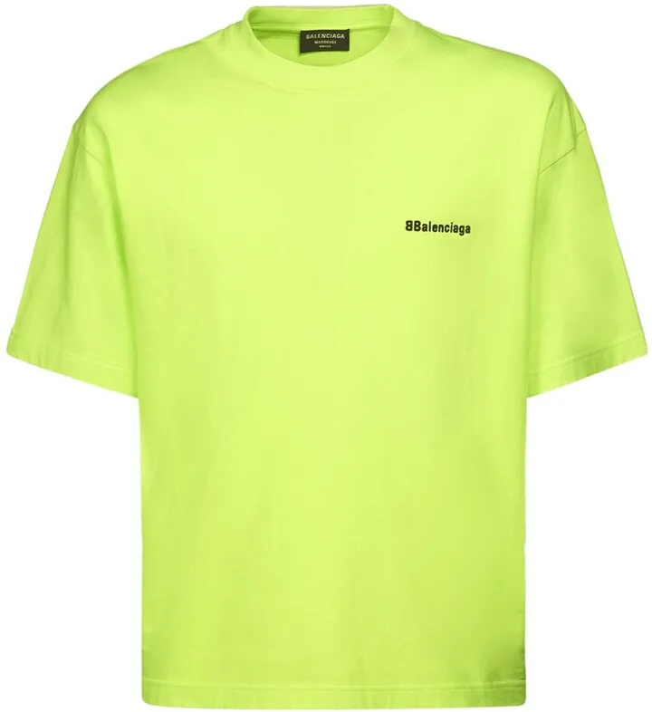 Logo embroidery cotton t-shirt