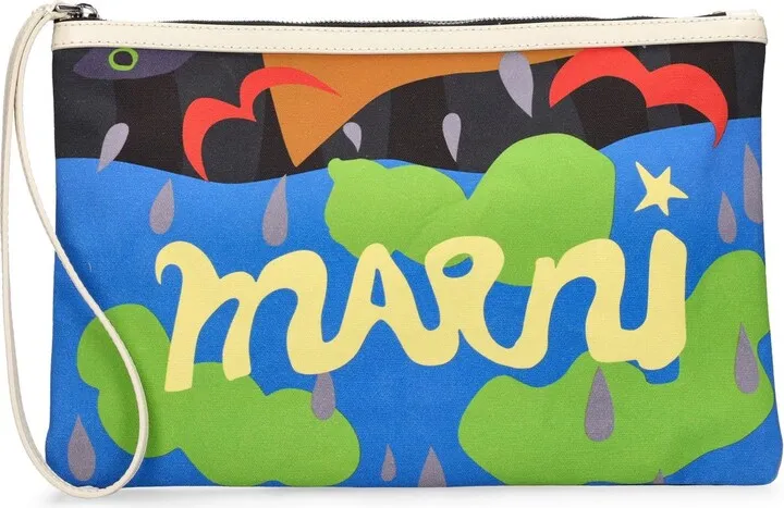 Flat canvas pouch