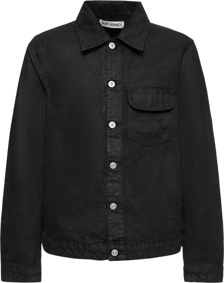 Rebirth waxed denim jacket