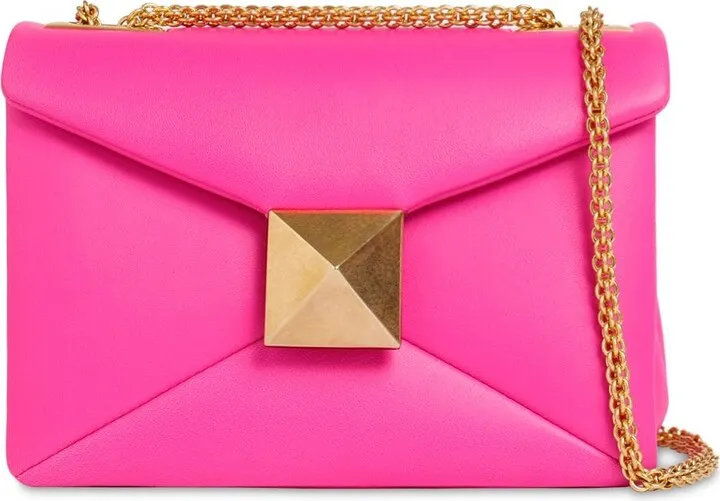 Large One Stud leather shoulder bag