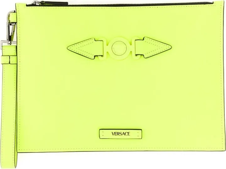 Versace Medusa-Motif Zipped Clutch Bag