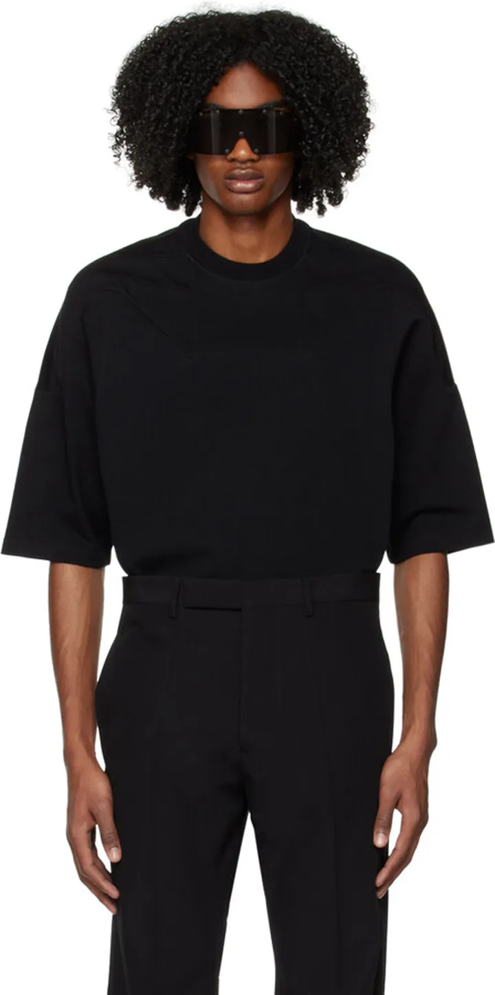 Rick Owens Black Paneled T-Shirt