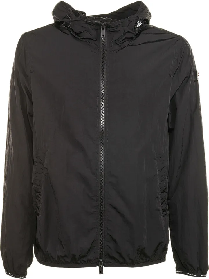 Lightweight Nylon Bomber Jacket With Zip
