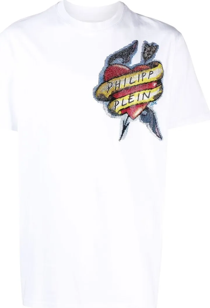 tattoo-print T-shirt