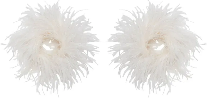 Women's Small Ostrich Feather Cuffs
