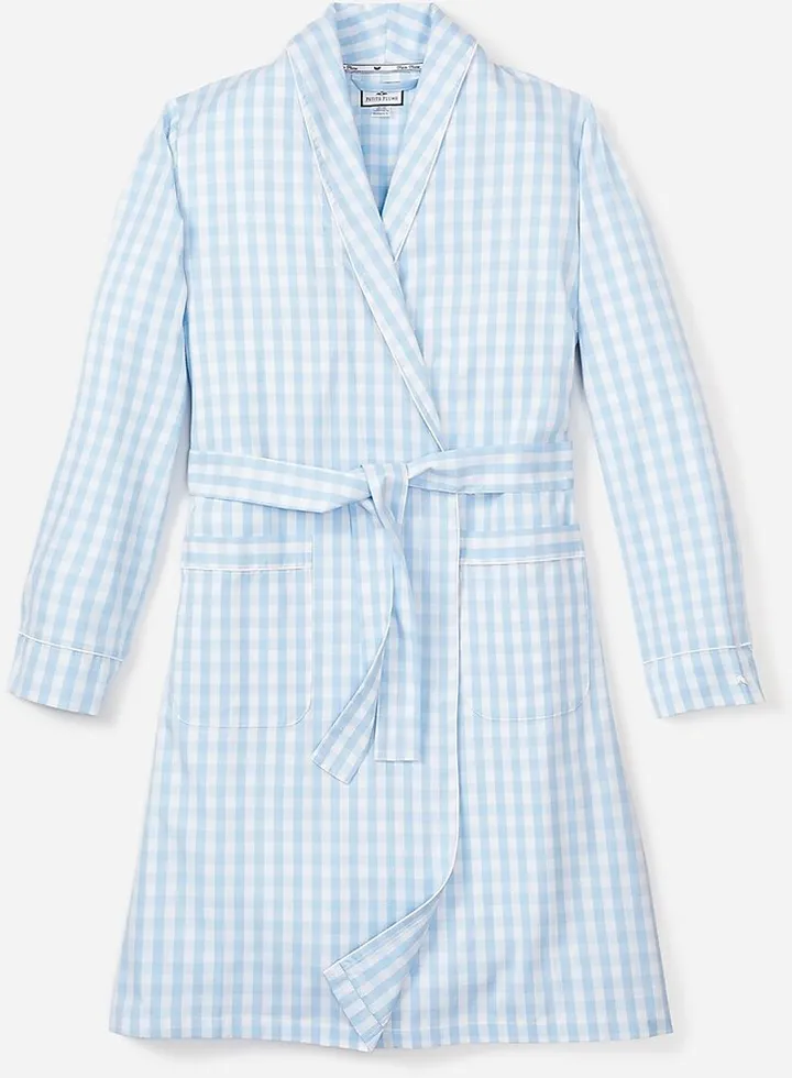 Petite Plume™ women's gingham robe