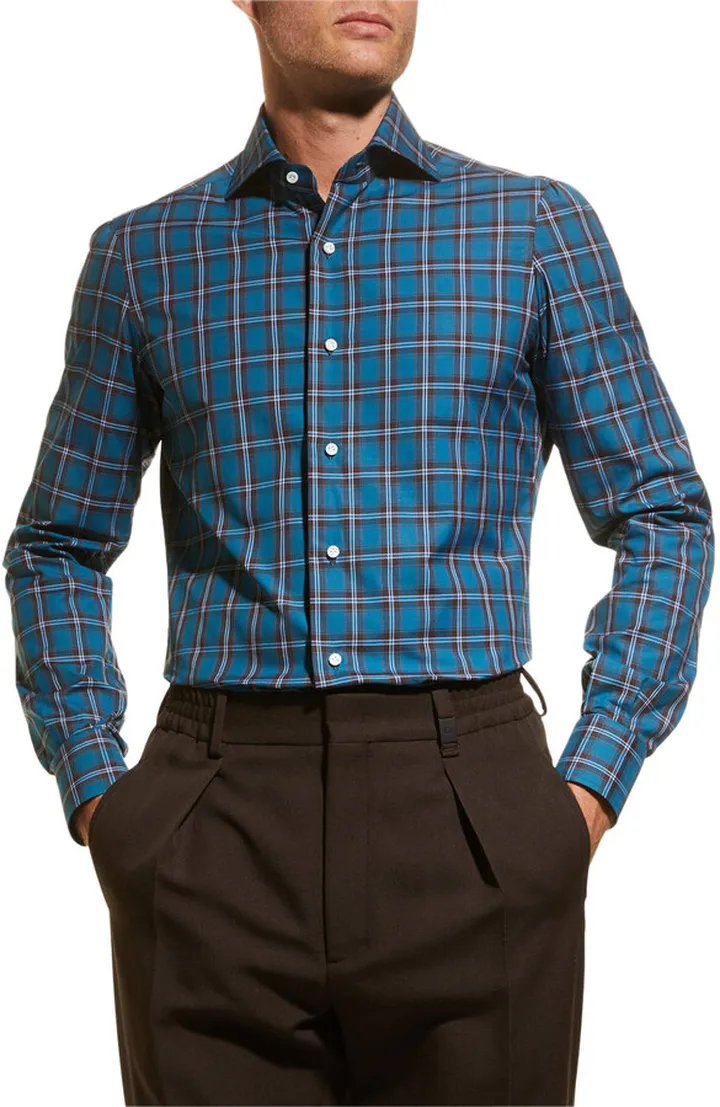 Men's Plaid Sport Shirt
