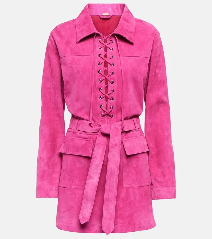 Marina suede minidress