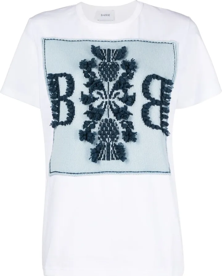 cashmere patch T-shirt