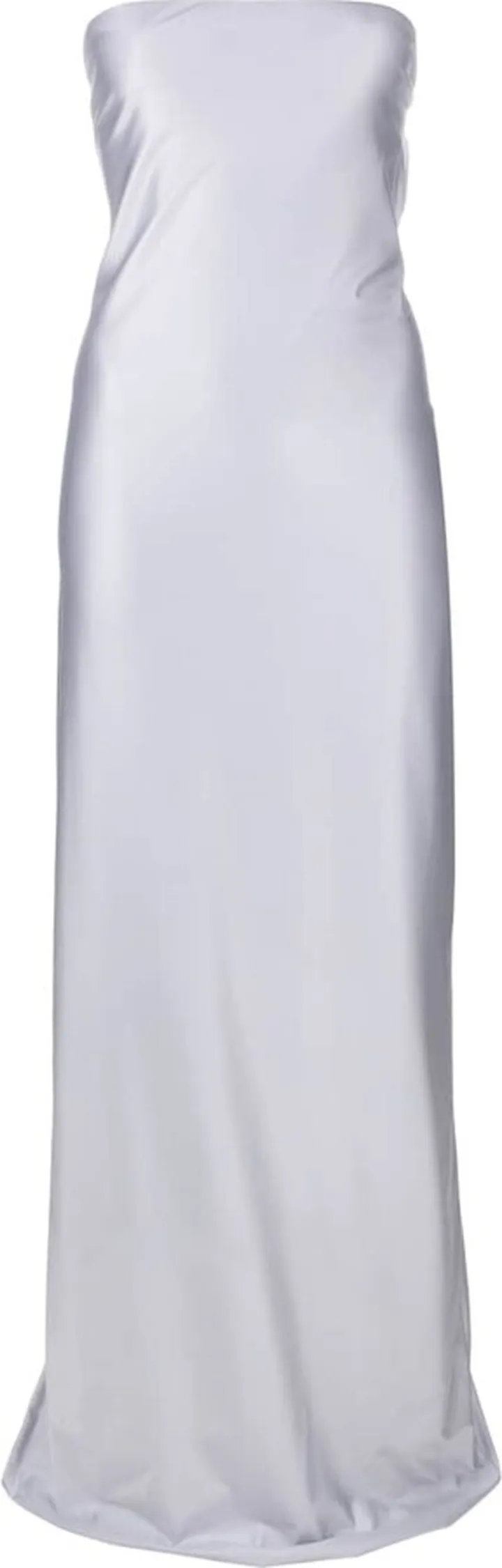 Carabiner cut-out strapless dress