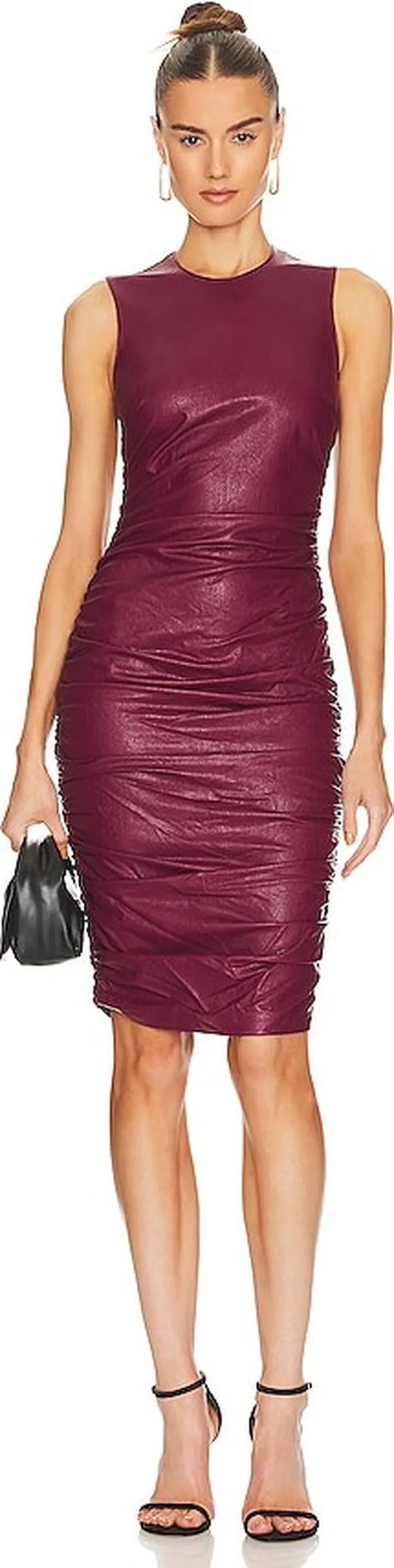 Jamilla Leather Midi Dress