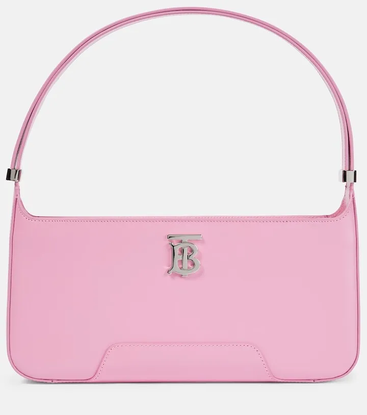 TB leather shoulder bag