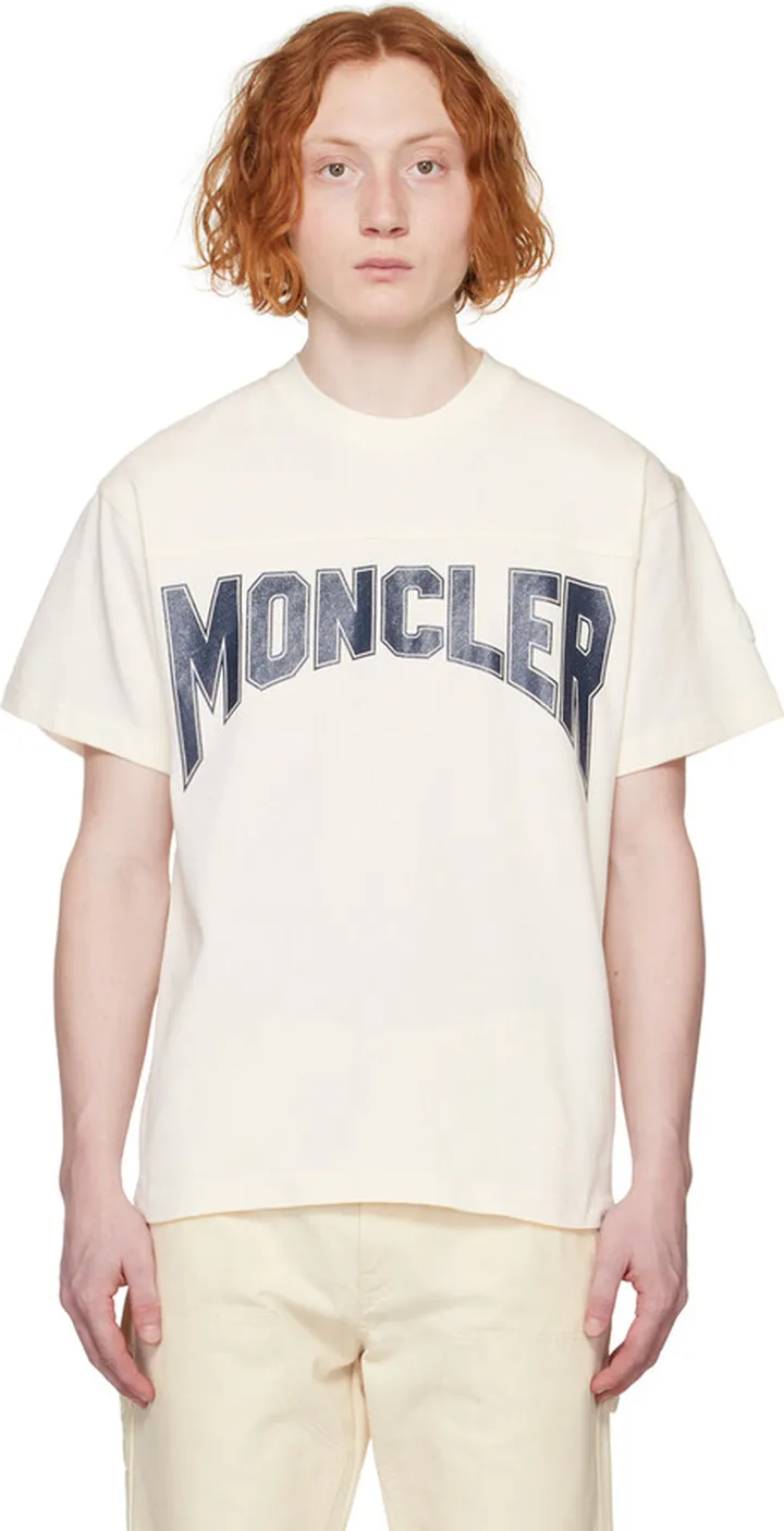 Moncler White Printed T-Shirt