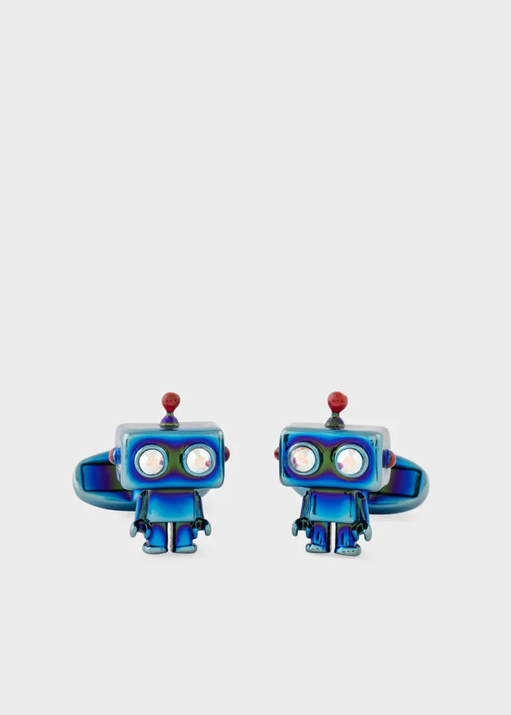 Blue 'Robot' Cufflinks