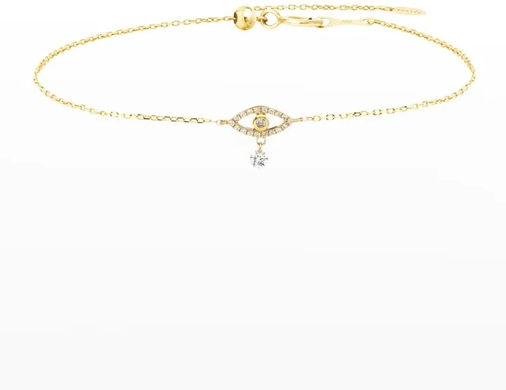 Symboles Single Hanging Diamond Eye Bracelet