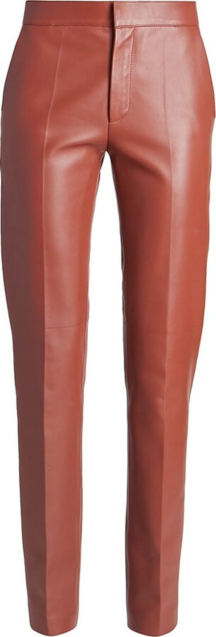 High-Rise Leather Pants