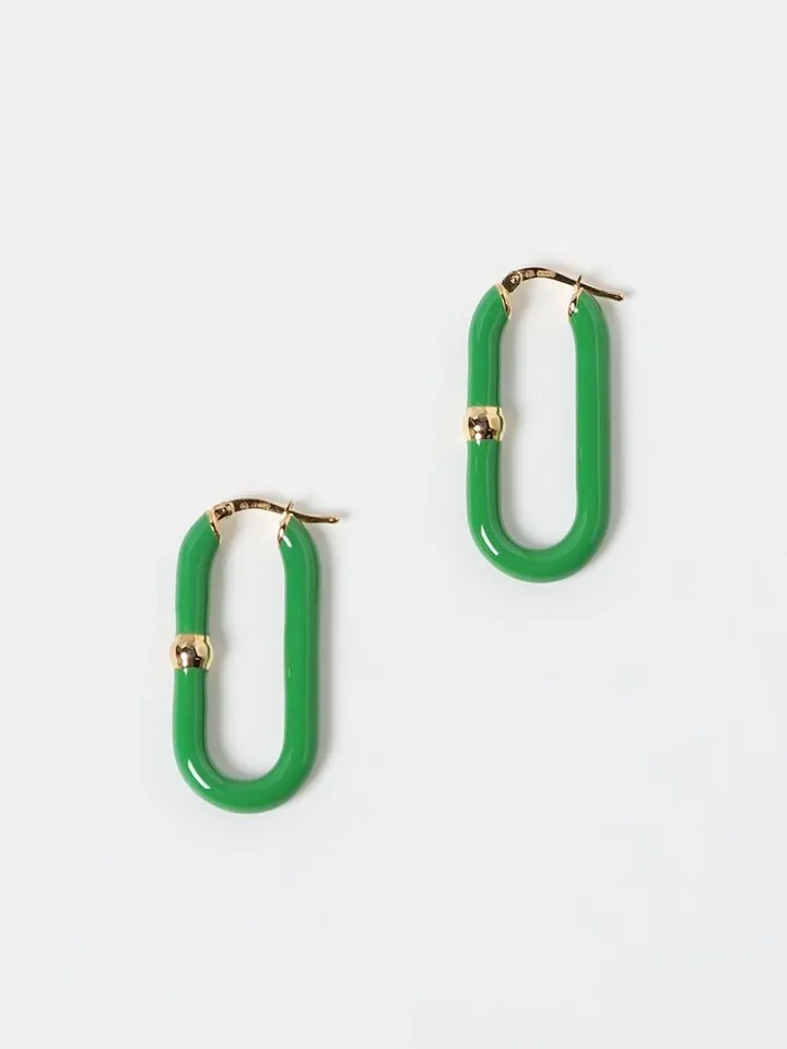 Bottega Veneta Chains enamel earrings
