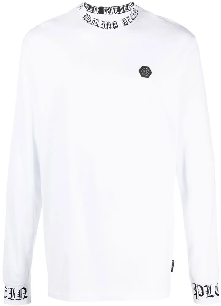 logo-patch long-sleeved T-shirt