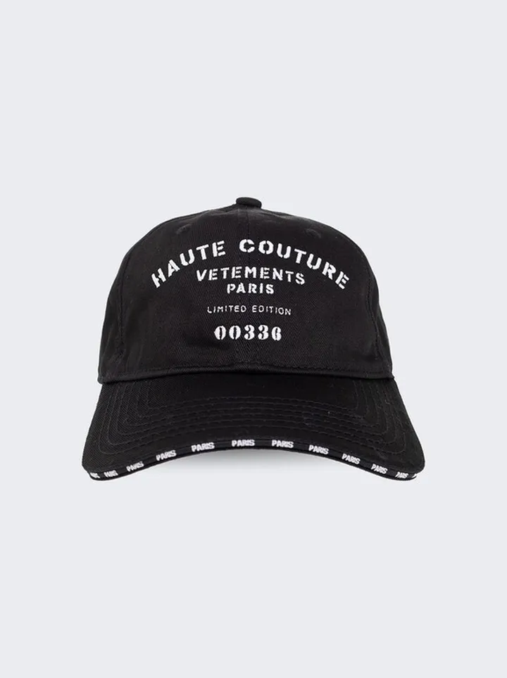 Maison De Couture Logo Cap Black