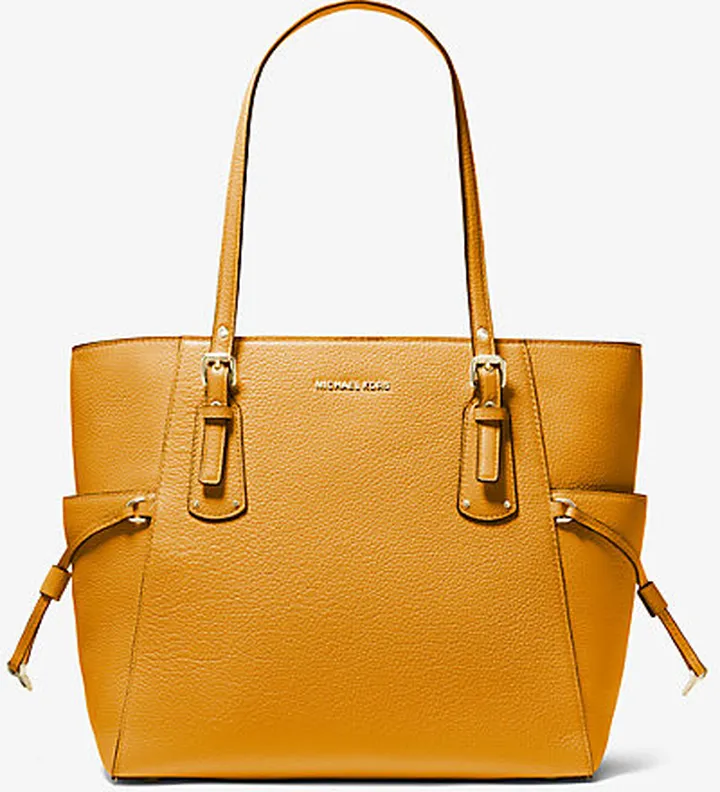 Voyager Small Pebbled Leather Tote Bag